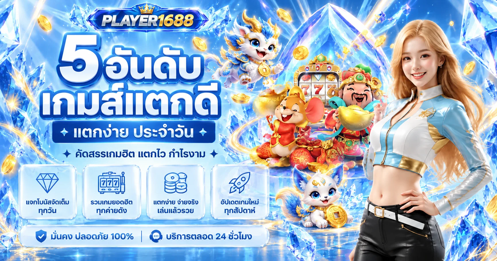 PLAYER1688 สล็อต วิธีเลือกเกมสล็อตและทดลองเล่น